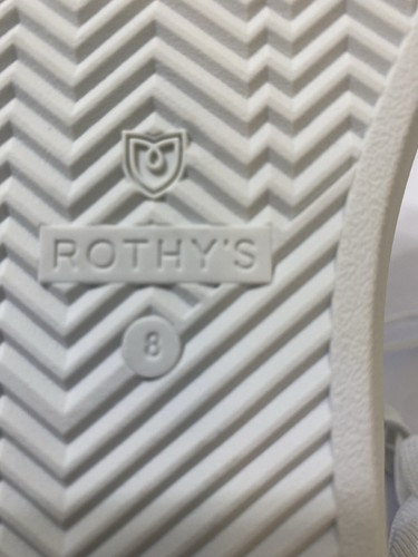 Rothy’s The Lace Up Comfort Sneaker in White Women’s Size 8 - Picture 8 of 13