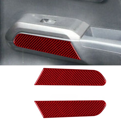 71x Red Carbon Fiber Full Set Interior Cover Trim Kit For Toyota Tacoma 2016-22 - Foto 6 di 13
