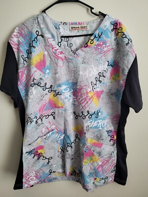 Green Town Lassy Fierce Scrub Top Size 2X