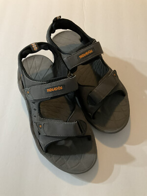 Nevados Black and Gray Men\'s Sandals Size 12 NEVADOS Womens Bump Toe Black Red Sport Sandals Size 8  main image 3