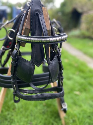 LEDER FAHRGESCHIRR SHETLAND-PONY-COB-VOLL, ALLTAG ARBEITEN *GRATIS VERSAND*