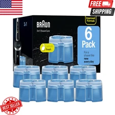 Clean & Renew CCR Refill Cartridges Replacement Shaver Cleaner Solution 6‑Pack –