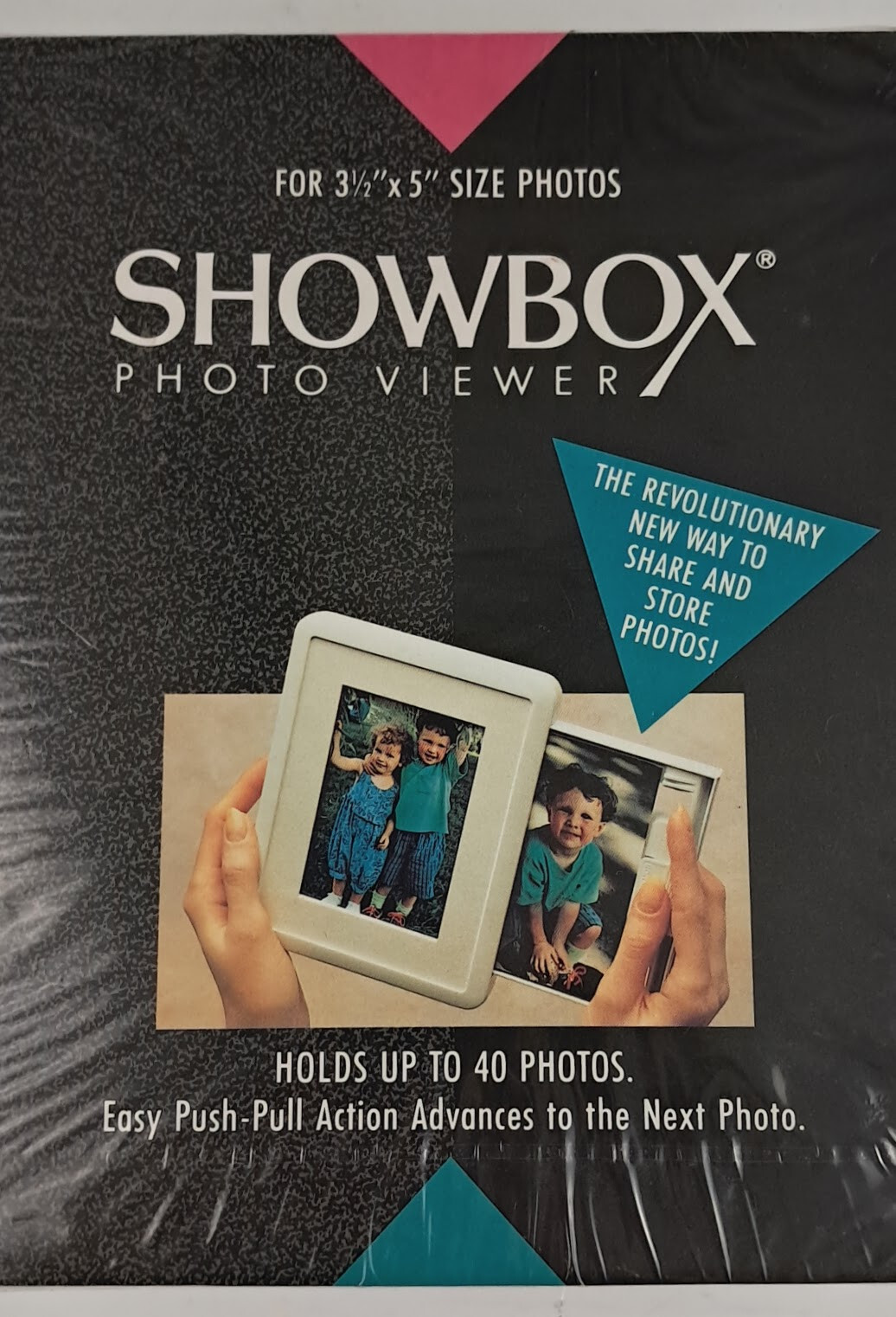 SHOWBOX PHOTO VIEWER FOR PHOTOS HOLDS UP TO 40 PICTURES 3.5" X 5" Free