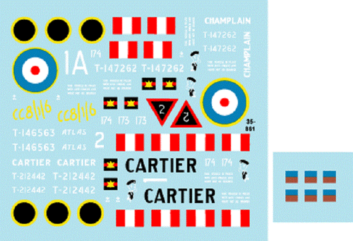 Star Decals 1/35 Canadian Armor in Italy - Sherman Mk.V decals 35861 x - Picture 2 of 2