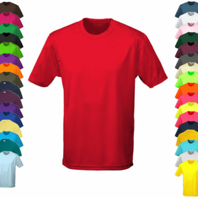 SPORTSHIRT FUNKTIONSSHIRT Kurzarm Rundhals XS S M L XL XXL NEU Just Cool JC001