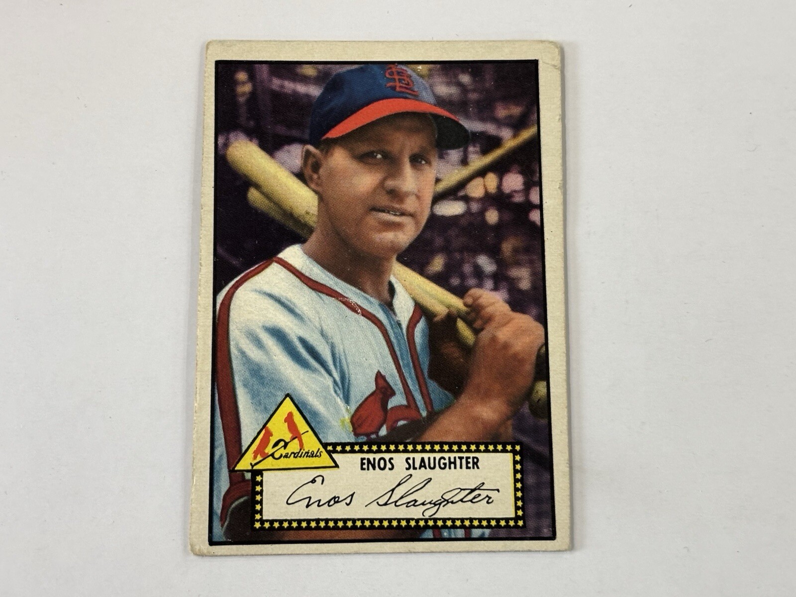 1952 Topps #65 HOF Enos Slaughter St Louis Cardinals VG Vintage Baseball Card  