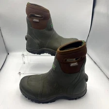 Bogs TruGreen II 52178-200 Mens 8 Boot Gray Brown Waterproof Round Toe Snow Boot