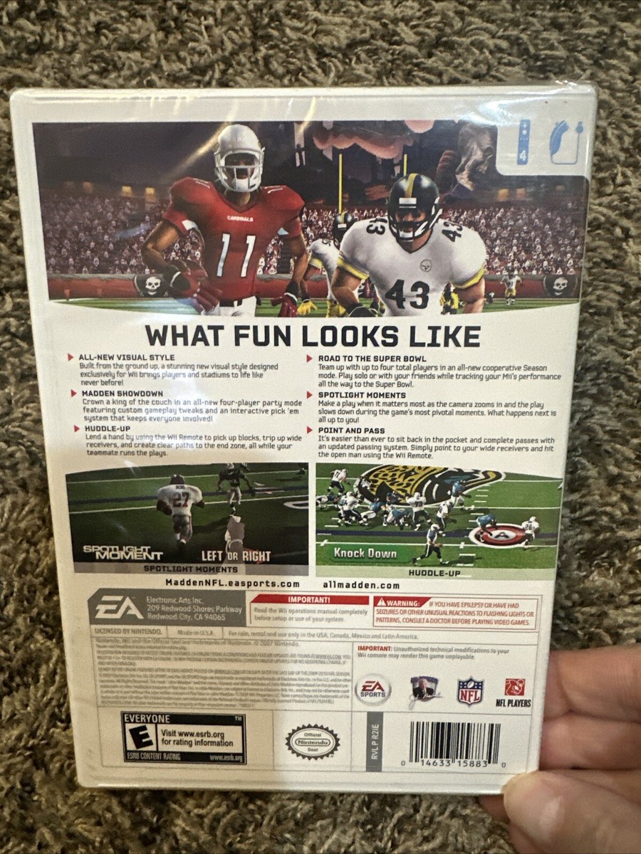 Madden NFL 10 (Nintendo Wii, 2009) Brand New Factory Sealed Madden
