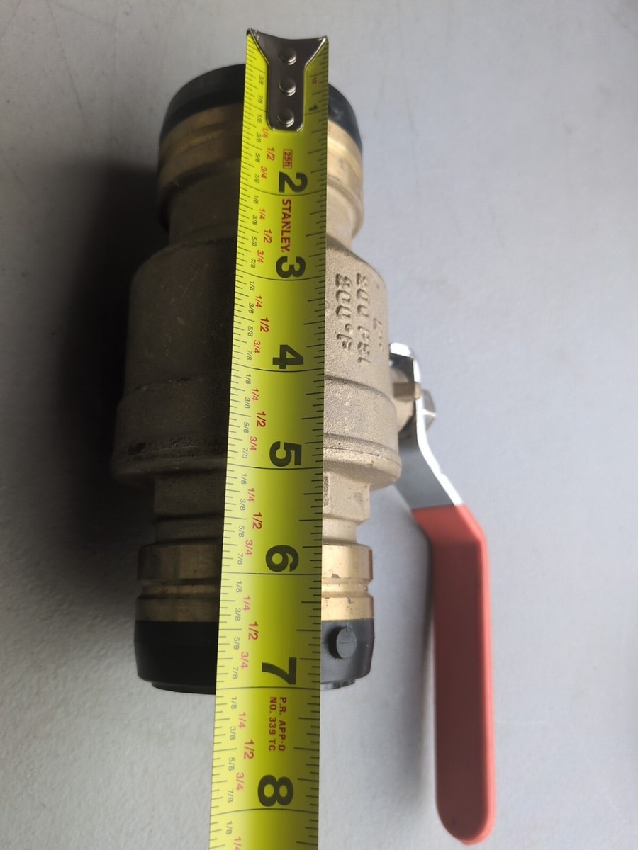 Vanette Arrêt SharkBite 1/2" Laiton Avec Purge - Neuve, Installation Facile PEX/Cuivre