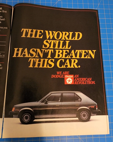 1983 Vintage 2 Page Print Ad Dodge Omni An American Revolution - Picture 3 of 3