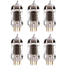 New Matched Sextet (6) Reissue Genalex Gold Lion 12AX7 / ECC83 GOLD PIN Tubes SH