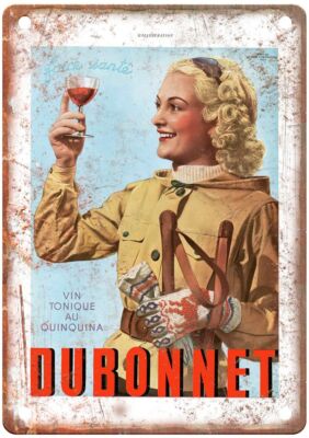 1938 Vintage Liquor Poster Retro Look Reproduction Metal Sign E838