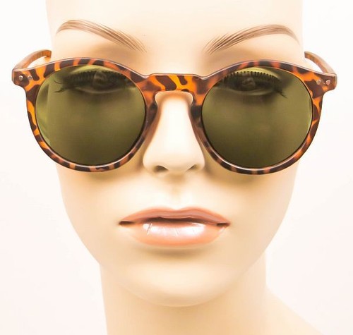 Retro ROUND Circle Hipster Keyhole Horn Rim WaYfe Fashion Mens Sunglasses 9939 M - Picture 18 of 28