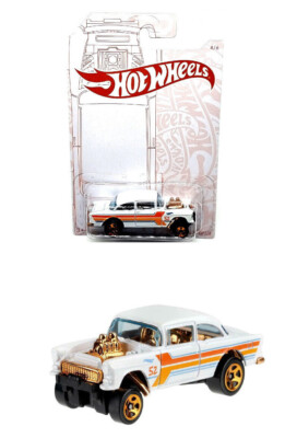  Hot Wheels Monster Pearl And Chrome Serie Auto/Car`55 Chevy Bel Air Gasser /04