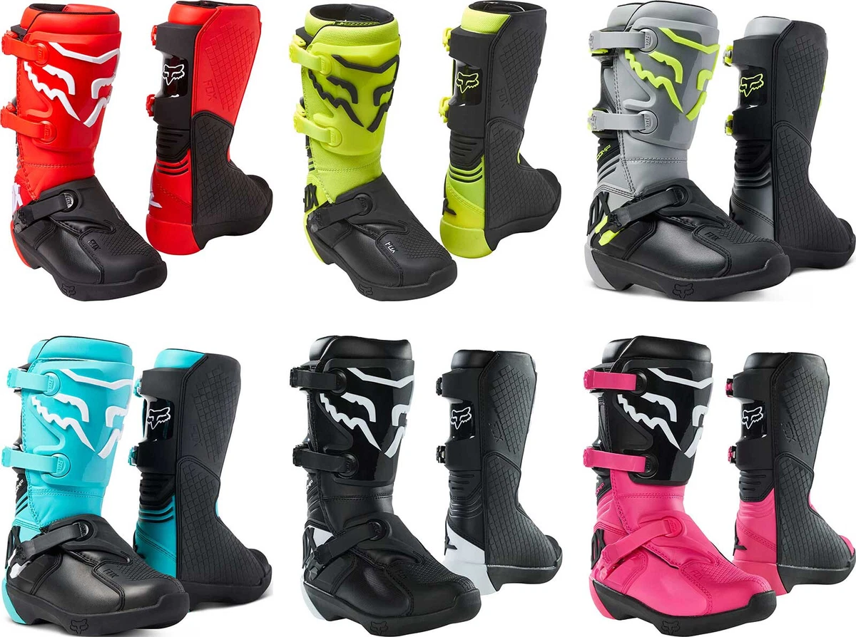 Bottes Fox Kids Comp noir 2023  bottes moto cross fox junior pas cher