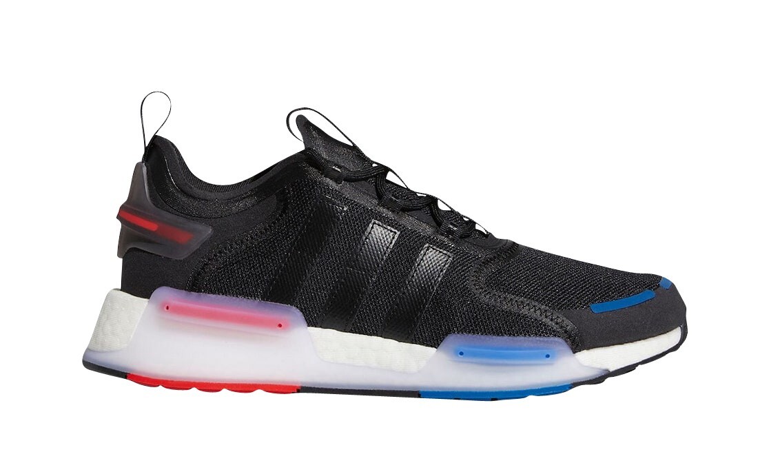 Adidas US 13 Men's Black White Red Blue Rare Retro Run Boost NMD V3   GX3378 New thumbnail 17