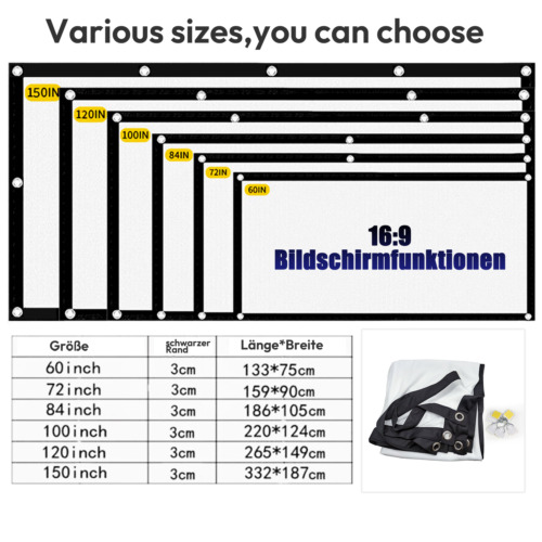 Mini Beamer 4K Full HD 1080P 180°Dreh Tragbarer Projector Klein Video Android TV - Bild 22 von 35