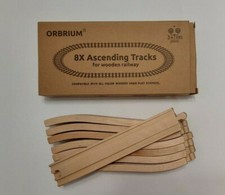 Ascending 9" Thomas Wooden Tracks Lot of 8 New