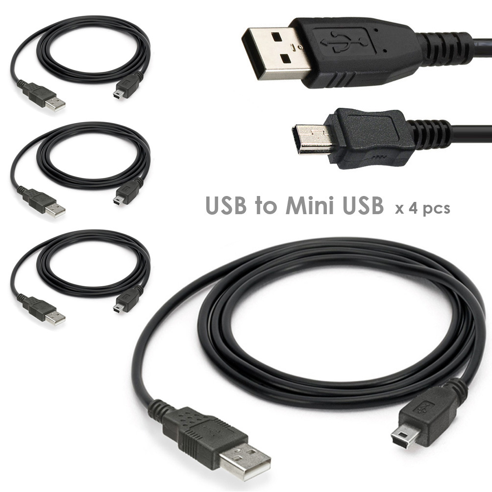 4 x pcs USB Cable fit Toshiba Gigabeat / GPS/PDA Two-way Radio / Velocity Tablet
