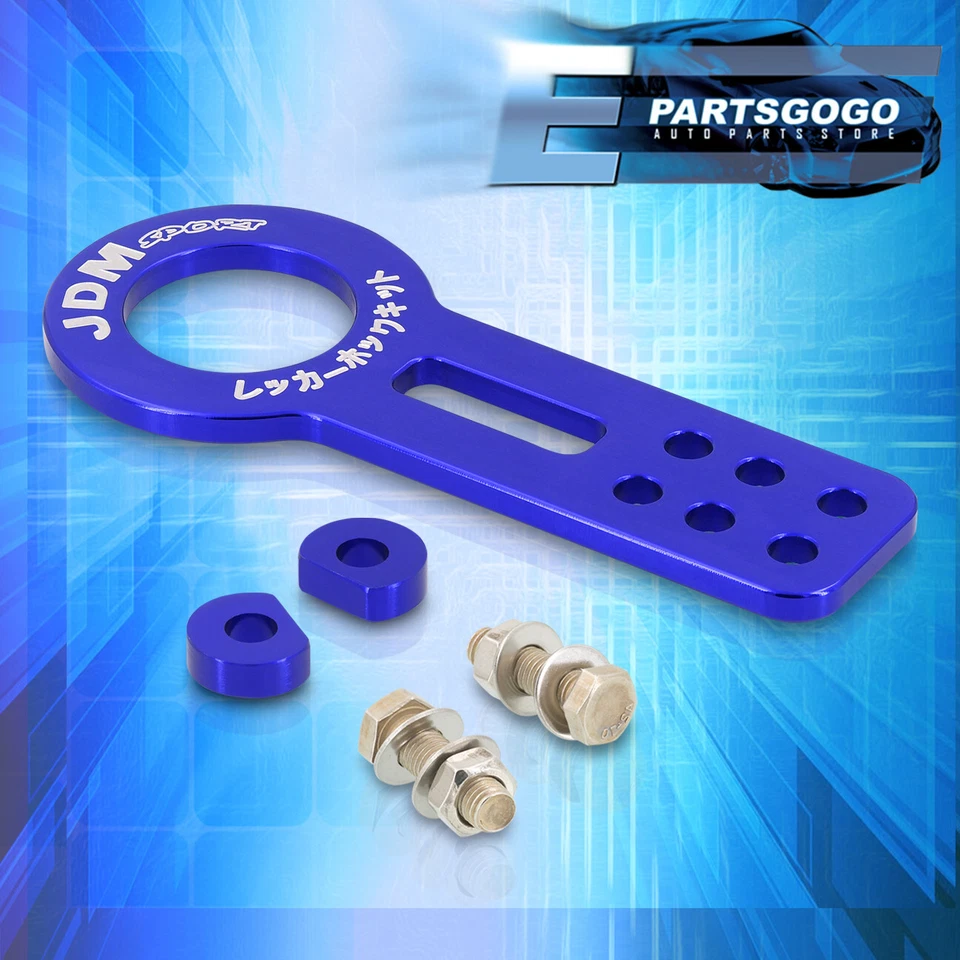 For 88-00 Honda Civic EF EG EK / 90-01 Integra DA DC Front JDM Tow Hook Kit Blue Foto 3 de 3