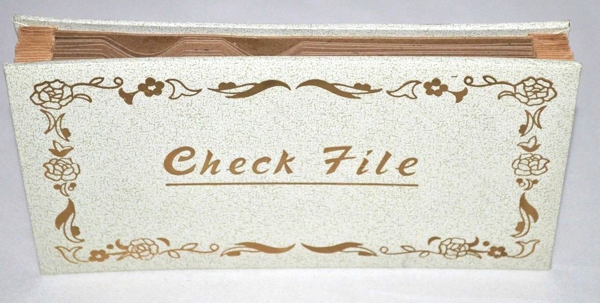Cancelled Check File Vintage Japan Deluxe New With Original