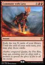 MTG Magic the Gathering Commune with Lava (131/272) Dragons of Tarkir LP