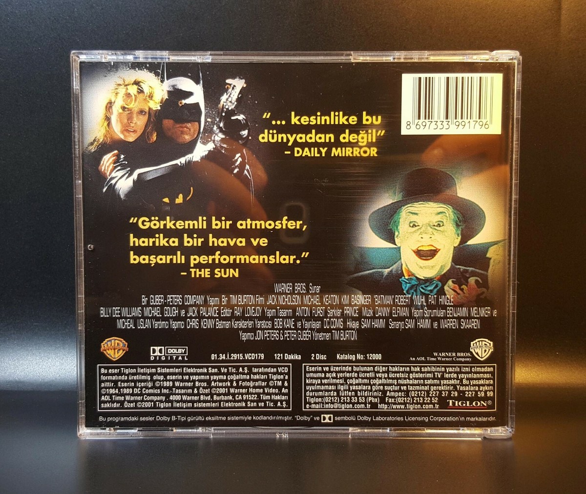 VCD Batman 1989 Turkish Dubbing Video CD | eBay