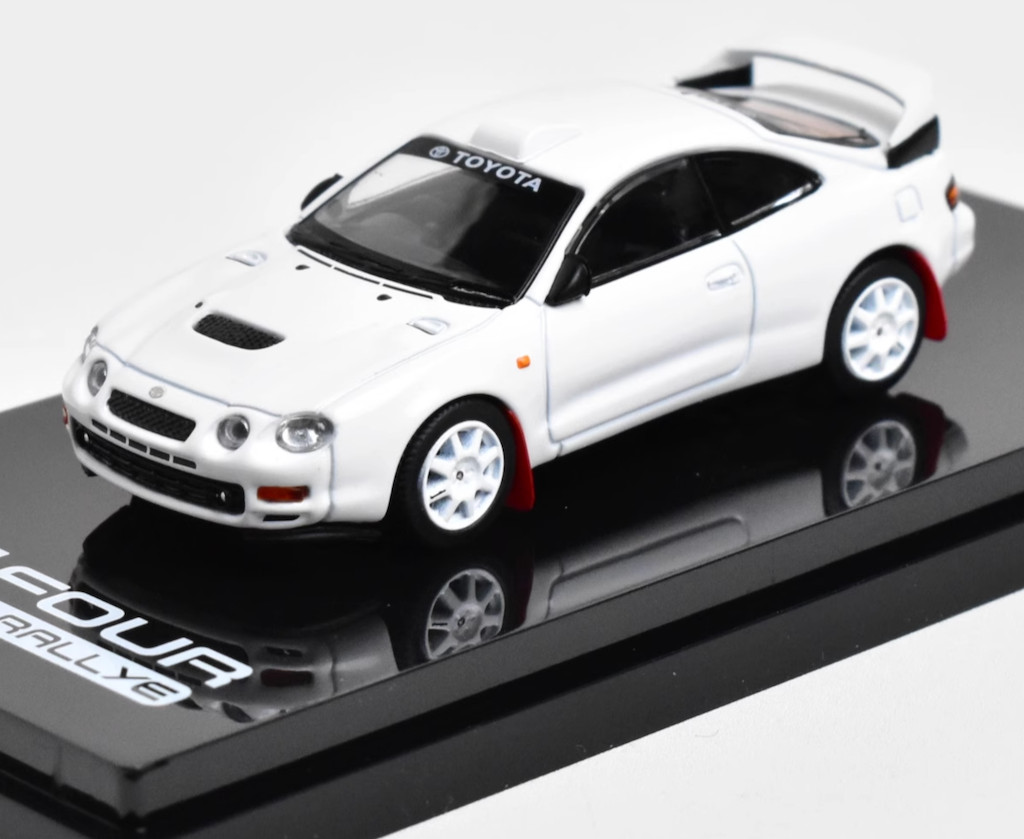 HobbyJapan 1:64 White Celica GT Rallye Sports Model Diecast Metal Car