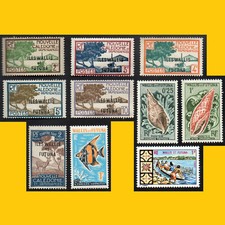 LOT 10 TIMBRES DES ILES WALLIS & FUTUNA - ANNEES 1930 A 1969 - NEUFS **