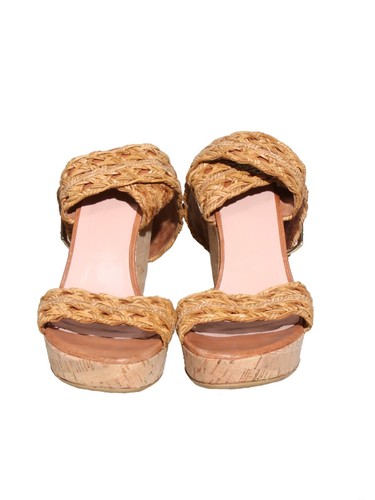 STUART WEITZMAN Cork Wedge Sandals (SIZE 8.5) - Picture 4 of 5