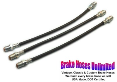 BRAKE HOSE SET Elcar, 75A, 95, 96, 120, 130, 140 - 1930 1931, Internal brakes