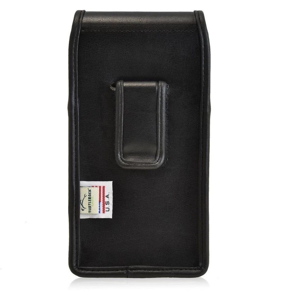 Funda protectora vertical de cuero para teléfono Turtleback Apple iPhone 6S, clip negro Foto 3 de 4