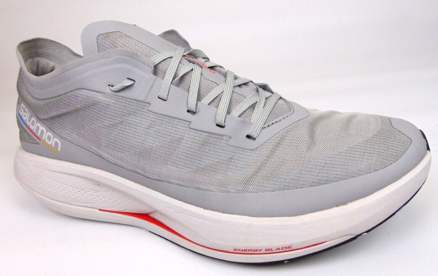 Salomon S LAB Phantasm Mesh Scarpe da Trail Running Uomo Taglia 12.5 Med Grigio Bianco