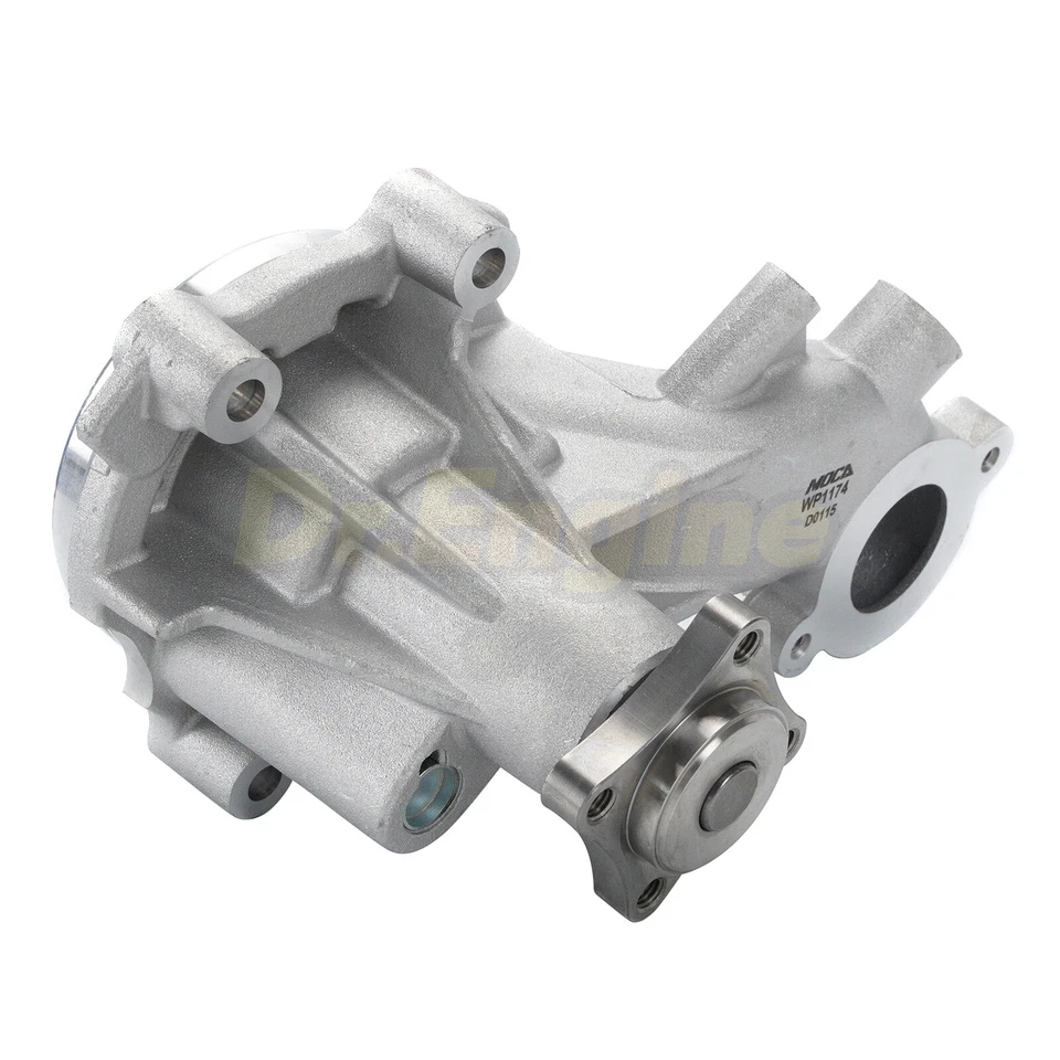 Bomba de agua con brida de polea de 4 pernos con correa serpentina para Ford F-150 2013-2017 5,0 L Foto 3 de 4