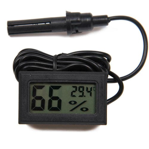 Mini Digital LCD Thermometer Hygrometer Temperatur Luftfeuchtigkeit Messgerät Sonde Sensor - Bild 5 von 10