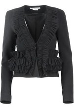 Givenchy Ruffled Wool Blend Jacket Fr 38 Uk 10