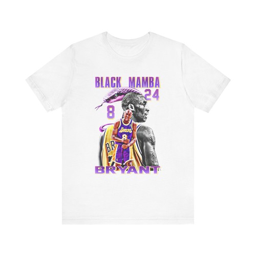 Kobe Bryant NBA Retro Basketball Graphic Tee Mens Shirt Los Angeles Lakers Mamba - Picture 2 of 10
