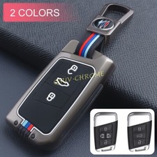 Für VW Passat B8 Arteon Metall Auto Smart Key Fob Abdeckung Kettenring Etui