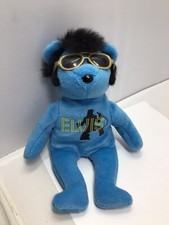 Elvis 2010 TY Blue Beanie Plush