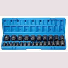 Grey Pneumatic 1726m 12 Dr. 26 Pc. Standard Length Metric Set - 12 Point Grey Pneumatic 1726m 12 Dr. 26 Pc. Standard Length Metric Set - 12 Point