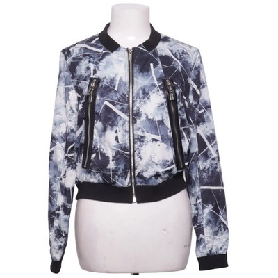 Crocker, Bomberjacke, Damen, Größe: XS, Schwarz/Weiß, Polyester, Sonstiges #fwz
