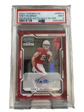 2022 Chronicles Momentum Trey McBride Rookie Auto #PMR-34 Holo Silver /10 PSA 9