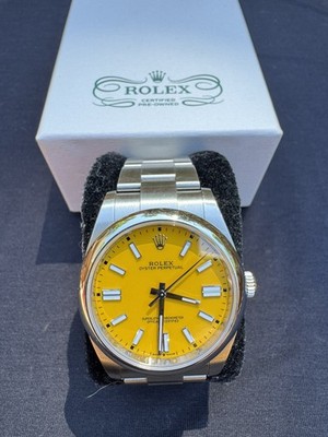 Rolex Oyster Perpetual 124300 Yellow Dial