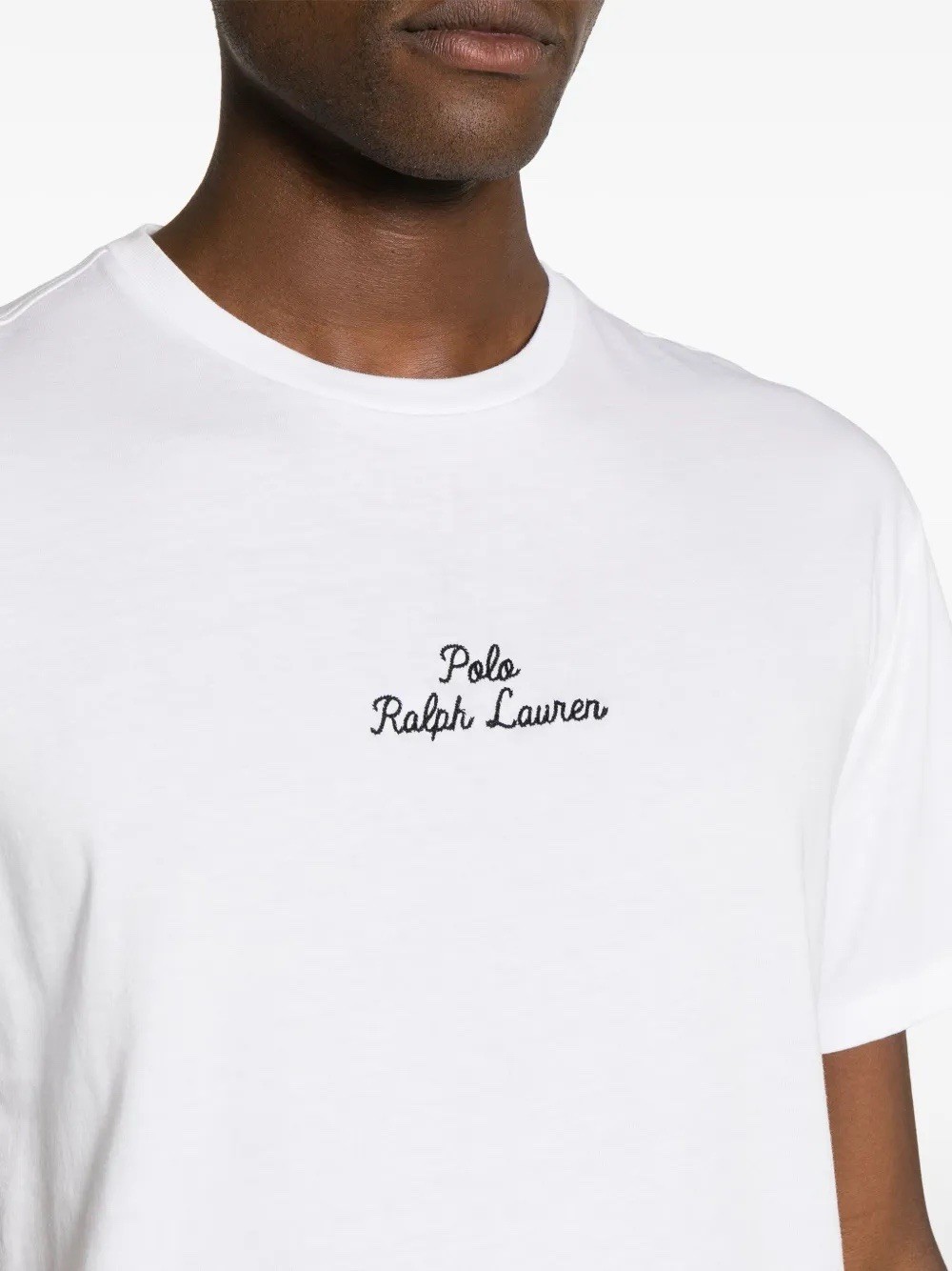 Polo Ralph Lauren White Embroidered Logo Classic Short Sleeve Tee Large