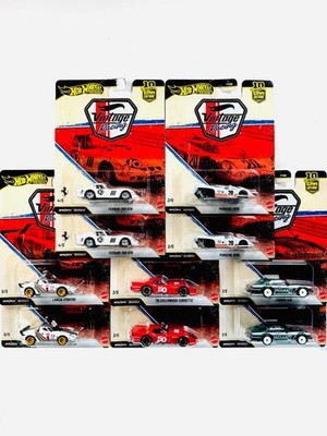Hot Wheels Premium Car Culture 2026 Vintage Racing 5er Set - Komplettset