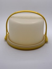 Tupperware Toy Yellow Cake Carrier Children Play Bake Kitchen Mini Vintage 1499
