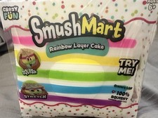 VIRAL Squishy Rainbow Layer Cake JUMBO SQUISHY 5 Smush Mart RMS USA Crazy Fun