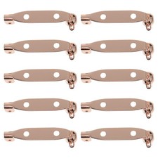 10Pcs Bar Pins Brooch Lock Brooch Pin Backs Safety Clasps for safety pins