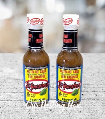 2 El Yucateco Habanero XXXtra Hot Sauce ~4.floz Each