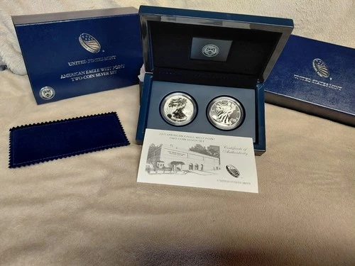 2013 American Eagle West Point Two-Coin Silver Set